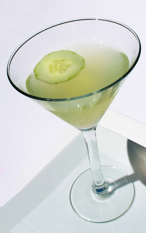Post image for Cucumber Basil Ginger Vodka Martini