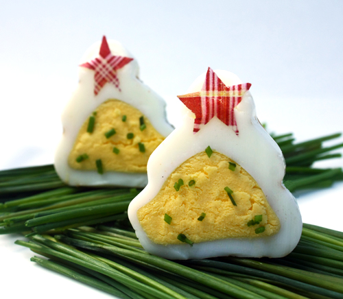 Post image for Christmas Tree Shaped Hard Boiled Eggs