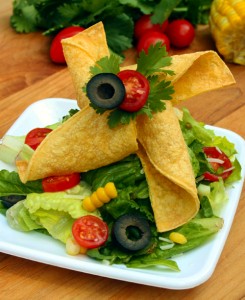 4th of July Tortilla Pinwheel Top Salad