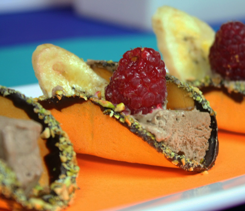 Post image for Fortune Cookie Tacos with Frozen Mexican Chocolate Mousse