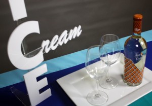 ice cream wine sign