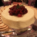 Thumbnail image for White Chocolate Covered Brie with Cranberry Rosemary Chutney
