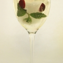 Thumbnail image for Frozen Cranberry-Mint Ice Wreath in a Wine Cocktail