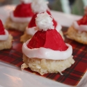 Thumbnail image for Santa Hat Macaroons Christmas Cookies
