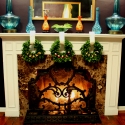 Thumbnail image for Herb Wreaths with Hors d’oeuvres on the Fireplace